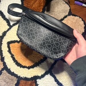 Calvin Klein Black and Gray Crossbody Bag